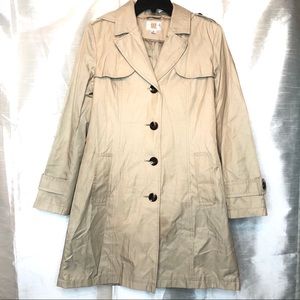 GALLERY Raincoat/trench W/Detachable Hood